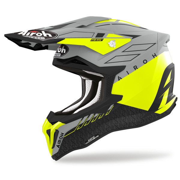 Airoh Airoh strycker skin yellow matt 22.06 helmet x-small